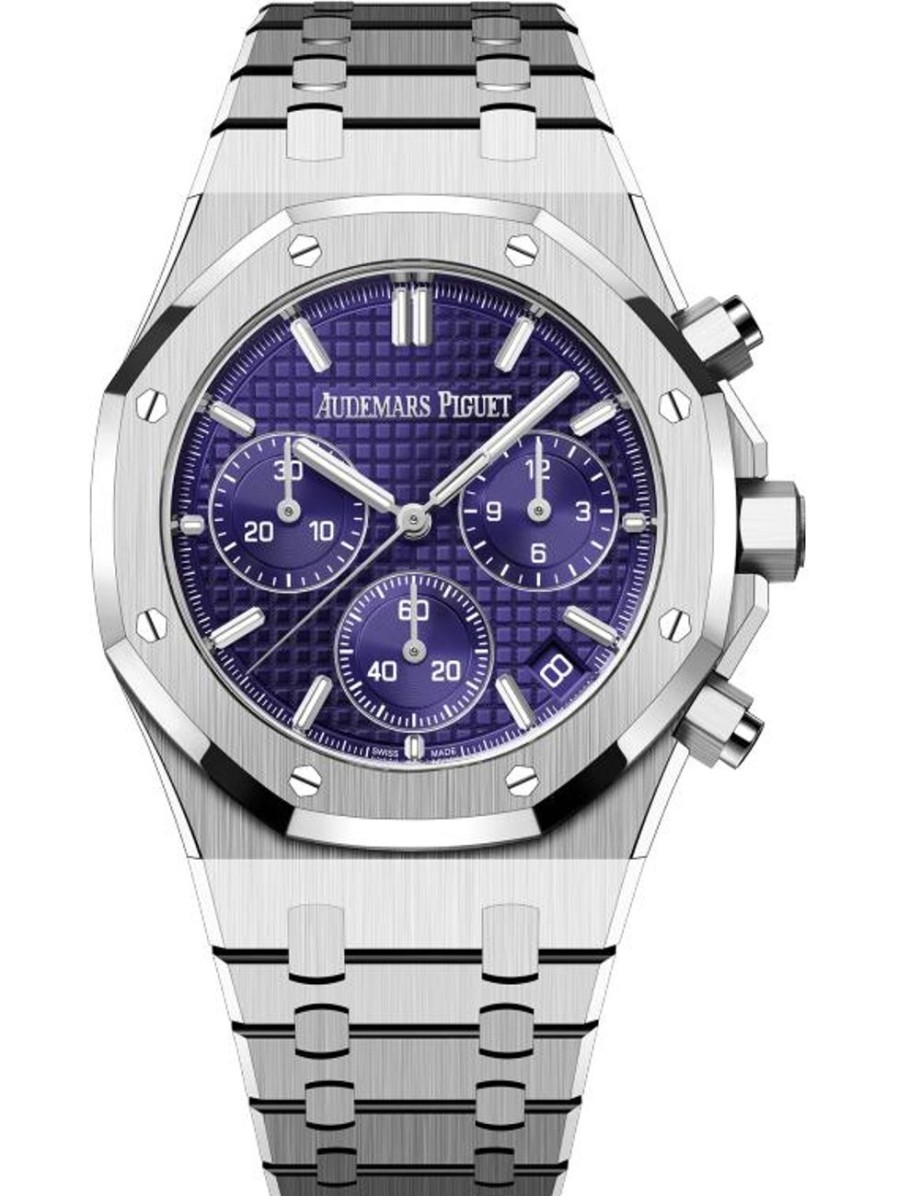 Montres Audemars Piguet | Chronographe Remontage Automatique Royal Oak Or Blanc 18 Carats