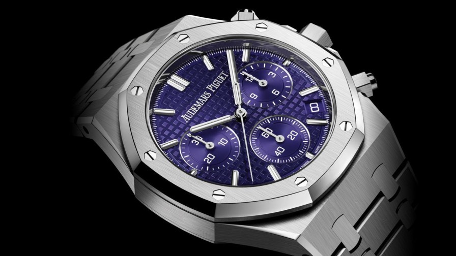 Montres Audemars Piguet | Chronographe Remontage Automatique Royal Oak Or Blanc 18 Carats