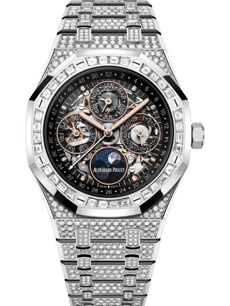 Montres Audemars Piguet | Calendrier Perp Tuel Royal Oak Or Blanc 18 Carats