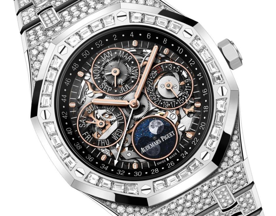 Montres Audemars Piguet | Calendrier Perp Tuel Royal Oak Or Blanc 18 Carats