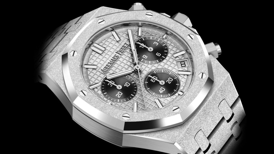 Montres Audemars Piguet | Chronographe Remontage Automatique Royal Oak Or Blanc 18 Carats