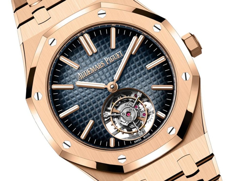 Montres Audemars Piguet | Royal Oak Tourbillon Volant Remontage Automatique Or Rose 18 Carats