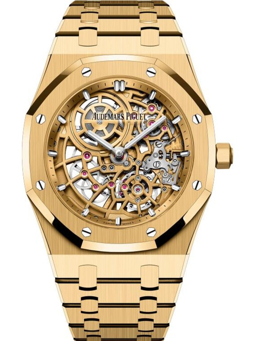 Montres Audemars Piguet | Royal Oak "Jumbo" Extra-Fin Ajour Or Jaune 18 Carats