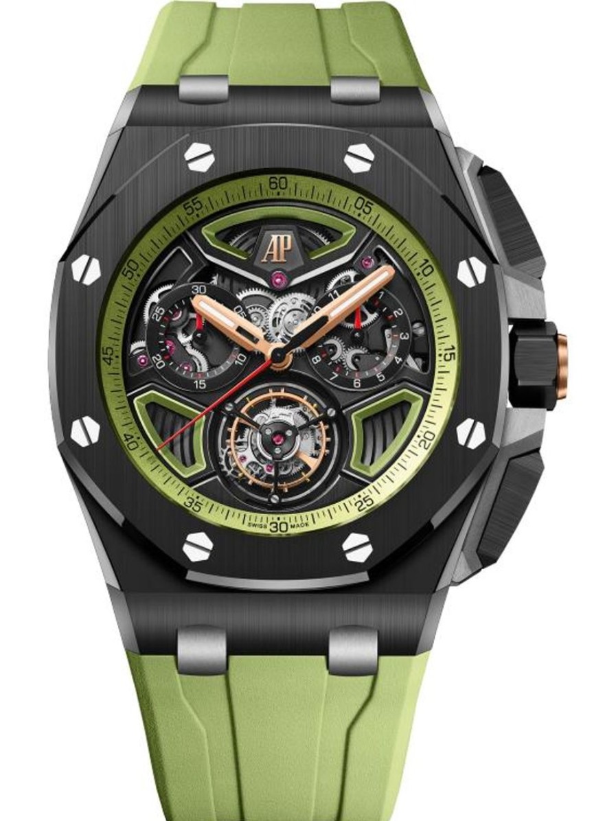 Montres Audemars Piguet | Royal Oak Offshore Chronographe Tourbillon Volant Remontage Automatique C Ramique Noire