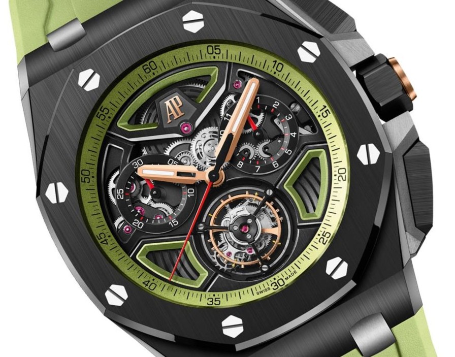 Montres Audemars Piguet | Royal Oak Offshore Chronographe Tourbillon Volant Remontage Automatique C Ramique Noire