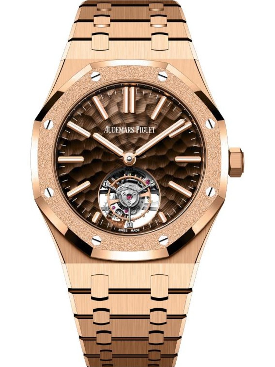 Montres Audemars Piguet | Royal Oak Tourbillon Volant Remontage Automatique Or Rose 18 Carats