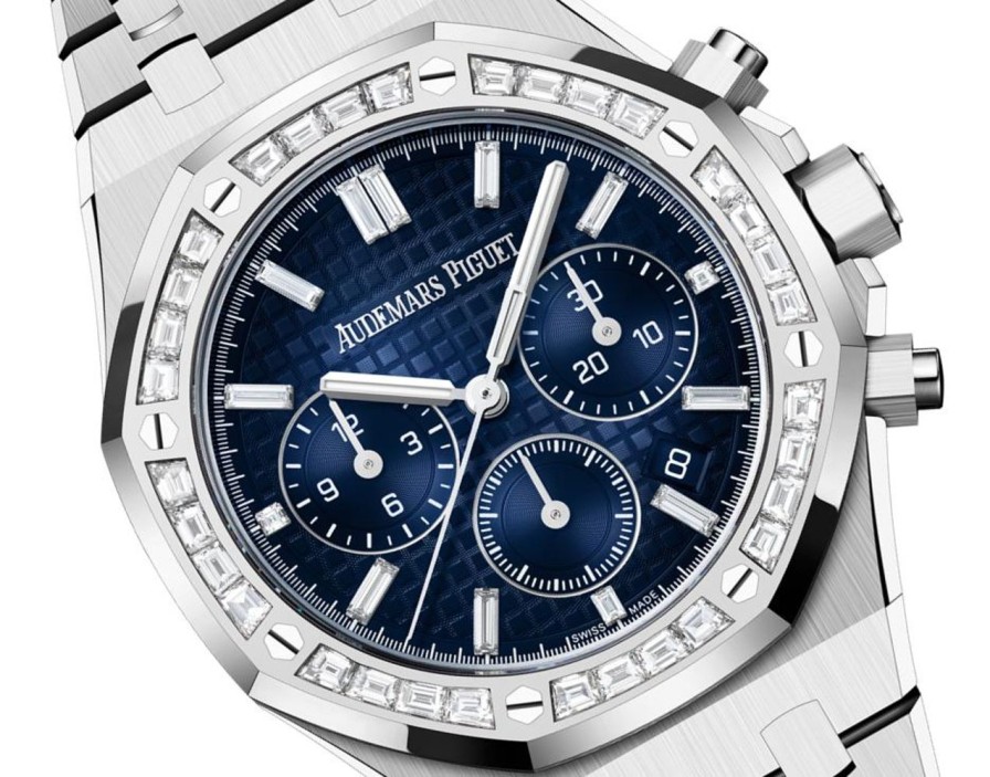 Montres Audemars Piguet | Chronographe Remontage Automatique Royal Oak Or Blanc 18 Carats