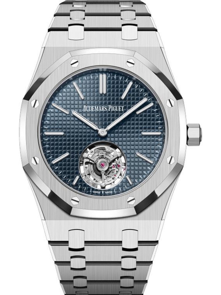 Montres Audemars Piguet | Royal Oak Tourbillon Volant Remontage Automatique Extra-Plat (Rd#3) Acier Inoxydable