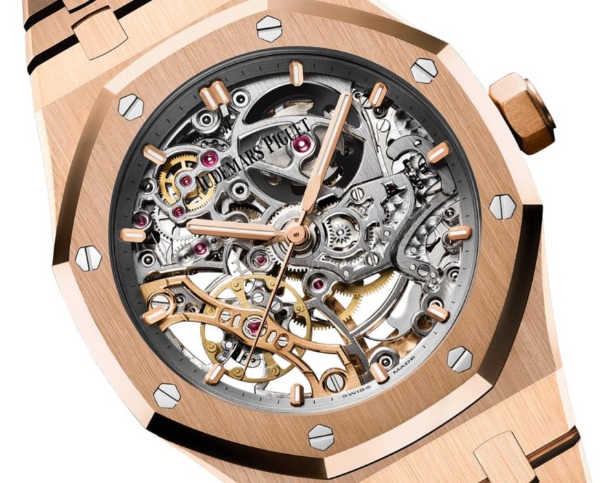 Montres Audemars Piguet | Royal Oak Double Balancier Ajour Or Rose 18 Carats