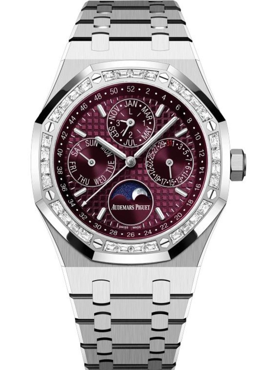 Montres Audemars Piguet | Calendrier Perp Tuel Royal Oak Or Blanc 18 Carats