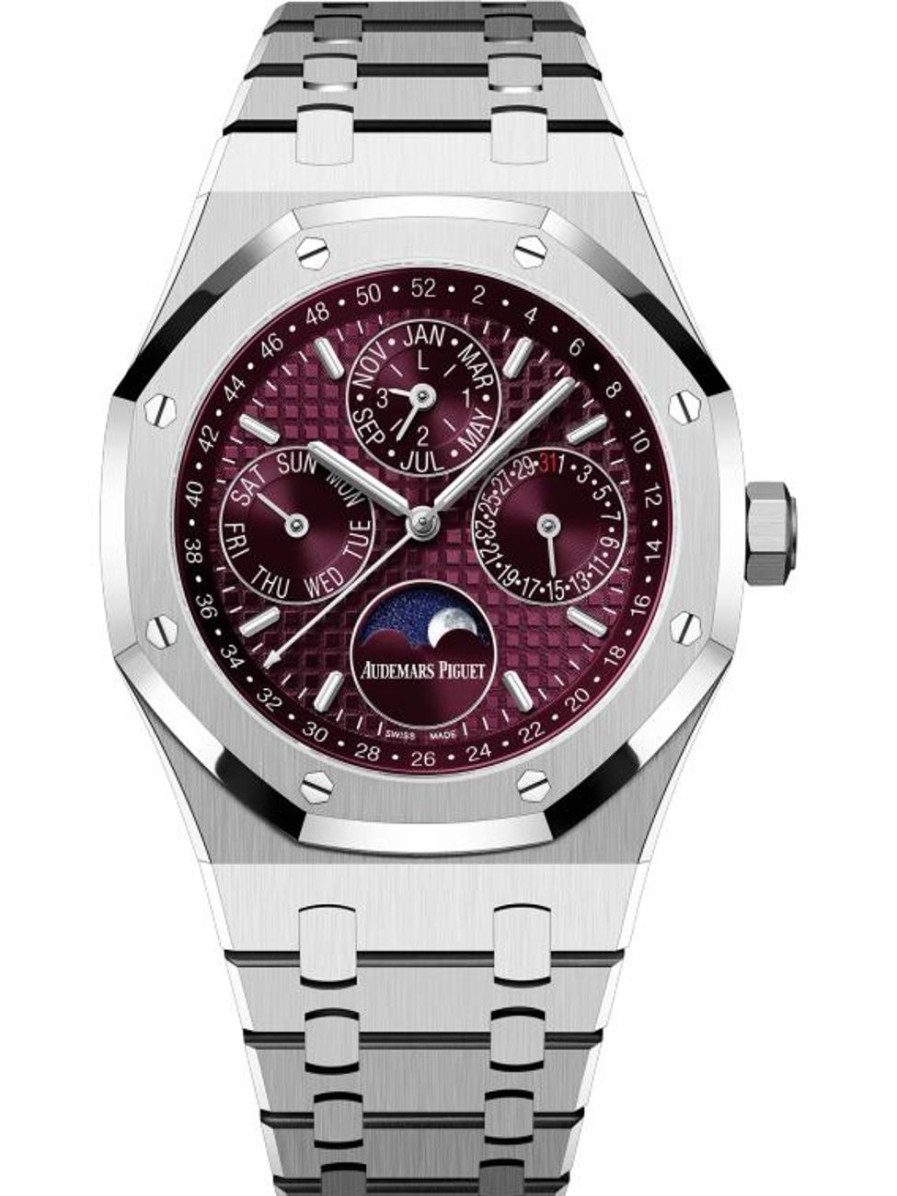 Montres Audemars Piguet | Calendrier Perp Tuel Royal Oak Or Blanc 18 Carats