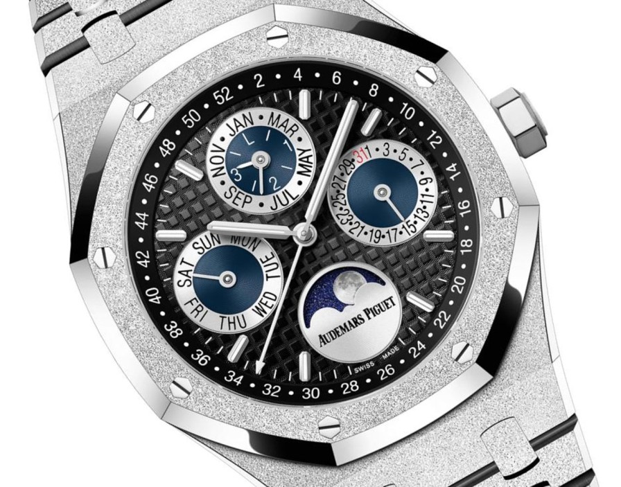 Montres Audemars Piguet | Calendrier Perp Tuel Royal Oak En Or Givr Or Blanc 18 Carats