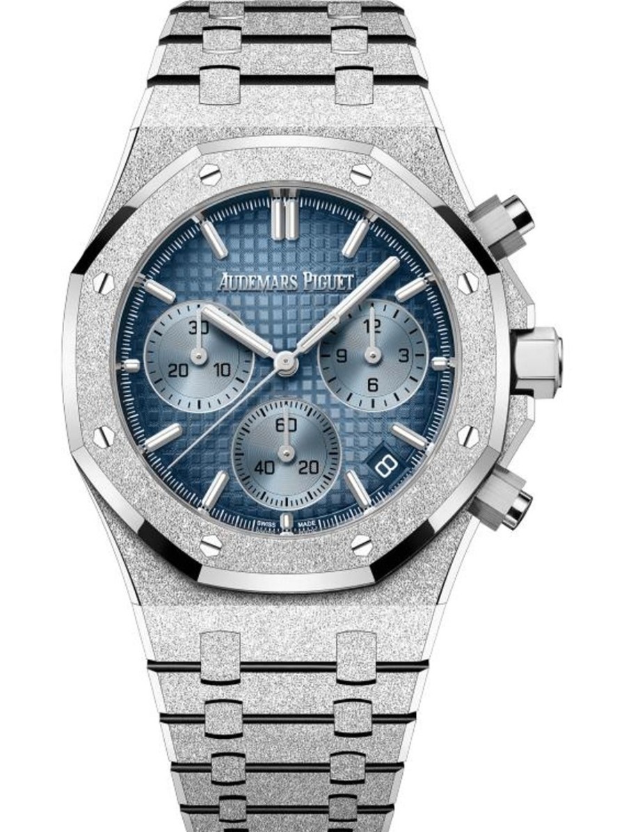 Montres Audemars Piguet | Chronographe Remontage Automatique Royal Oak Or Blanc 18 Carats