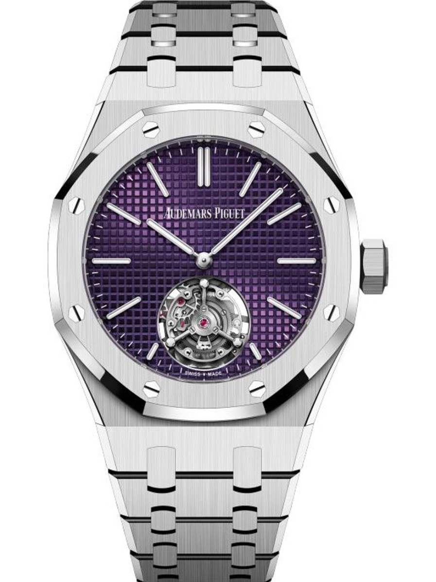 Montres Audemars Piguet | Royal Oak Tourbillon Volant Remontage Automatique Extra-Plat (Rd#3) Acier Inoxydable