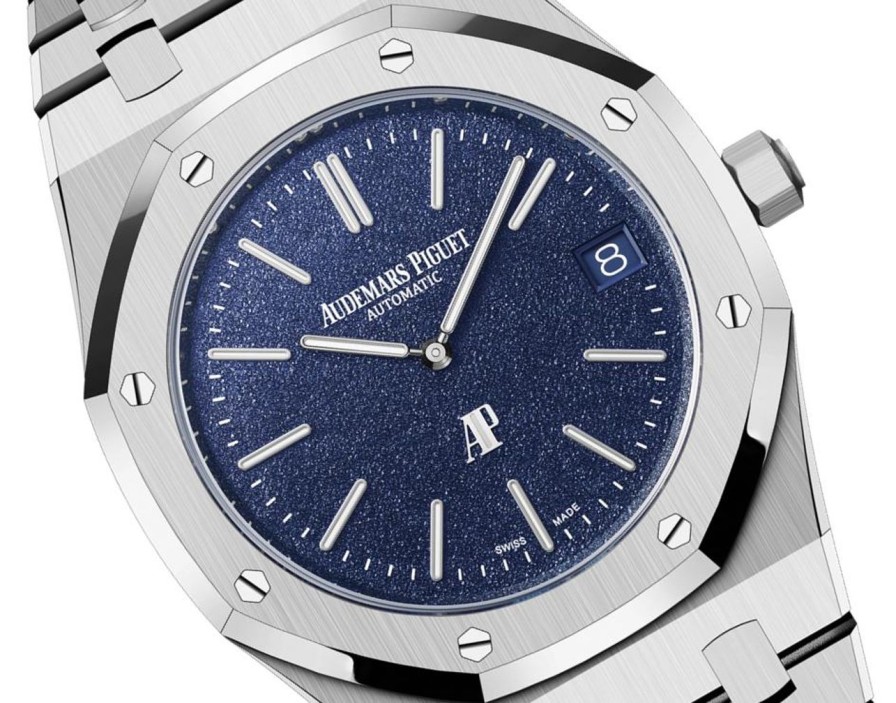 Montres Audemars Piguet | Royal Oak "Jumbo" Extra-Mince Or Blanc 18 Carats