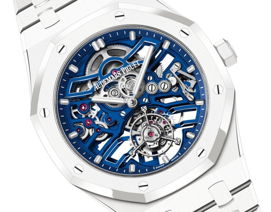 Montres Audemars Piguet | Royal Oak Tourbillon Volant Remontage Automatique Ajour Dition Montre Uniquement C Ramique Blanche