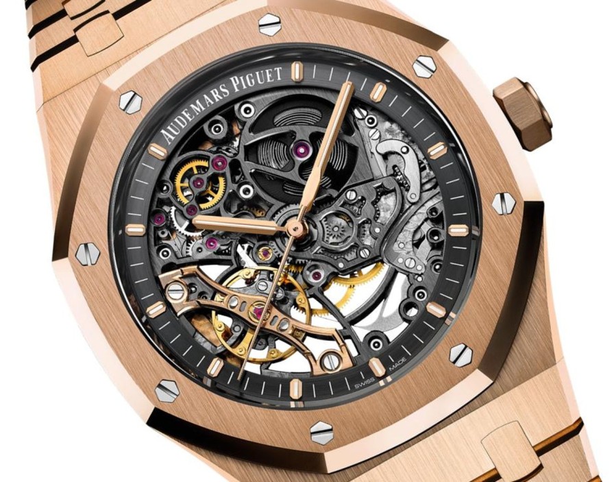 Montres Audemars Piguet | Royal Oak Double Balancier Ajour Or Rose 18 Carats